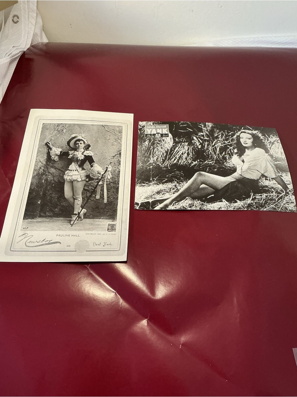 Vintage Black & White Pinup Photo Prints - Set of 2